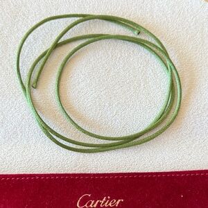 Cartier Silk Cord Green for Trinity Cord Bracelet
